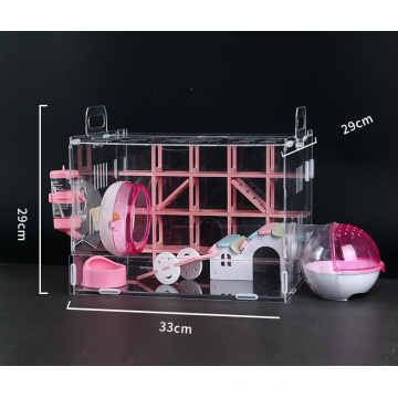 CAJA DE HAMSTER ACRYLICA DIVERTIDAD Y Hábitats con accesorios